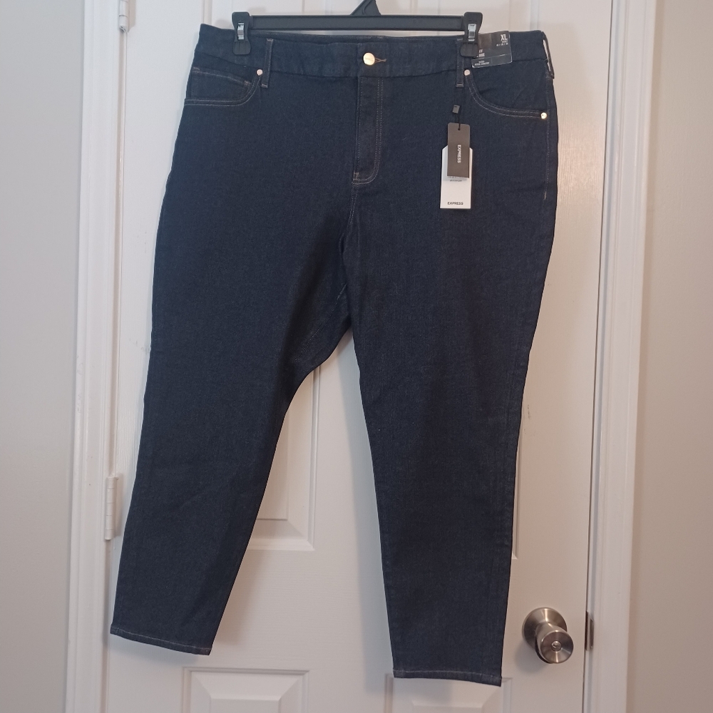 Express Jeans Mid Rise Skinny 18 20 22 Short